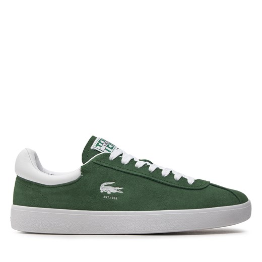 Sneakersy Lacoste Basehot 746SMA0065 Zielony ze sklepu eobuwie.pl w kategorii Trampki męskie - zdjęcie 171242024