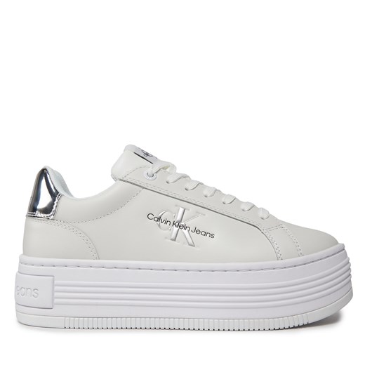 Sneakersy Calvin Klein Jeans YW0YW01457 Biały ze sklepu eobuwie.pl w kategorii Buty sportowe damskie - zdjęcie 171242732