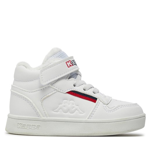 Sneakersy Kappa 280017ICEM White/Red 1020 ze sklepu eobuwie.pl w kategorii Buty sportowe dziecięce - zdjęcie 171244254