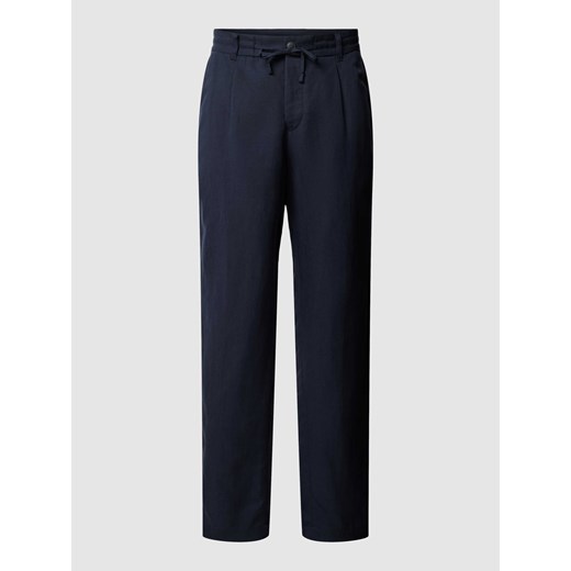 Spodnie o kroju regular fit z tunelem model ‘Perin’ ze sklepu Peek&Cloppenburg  w kategorii Spodnie męskie - zdjęcie 171245620