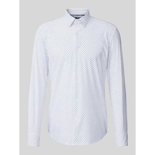 Koszula biznesowa o kroju slim fit ze wzorem na całej powierzchni model ‘Hank’ ze sklepu Peek&Cloppenburg  w kategorii Koszule męskie - zdjęcie 171245752