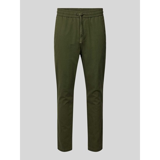 Spodnie o kroju tapered fit z dodatkiem streczu model ‘LINUS’ ze sklepu Peek&Cloppenburg  w kategorii Spodnie męskie - zdjęcie 171245782