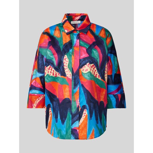 Bluzka koszulowa z wzorem na całej powierzchni ze sklepu Peek&Cloppenburg  w kategorii Koszule damskie - zdjęcie 171246032