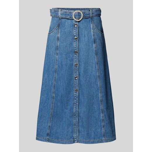 Spódnica jeansowa z listwą guzikową na całej długości ze sklepu Peek&Cloppenburg  w kategorii Spódnice - zdjęcie 171246194