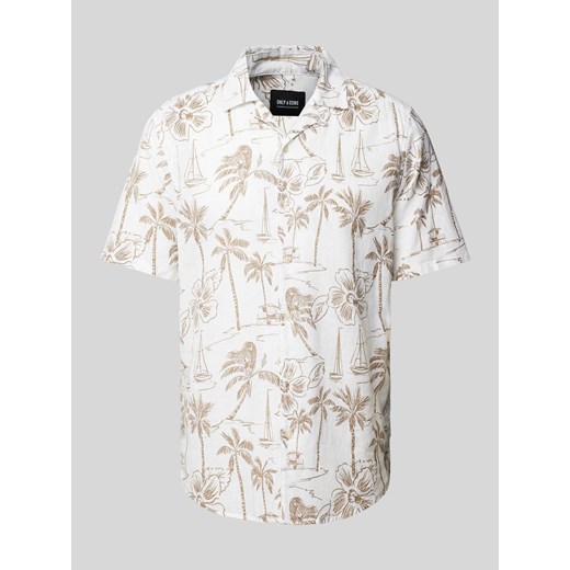 Koszula casualowa z kołnierzem z połami model ‘CAIDEN’ ze sklepu Peek&Cloppenburg  w kategorii Koszule męskie - zdjęcie 171246213