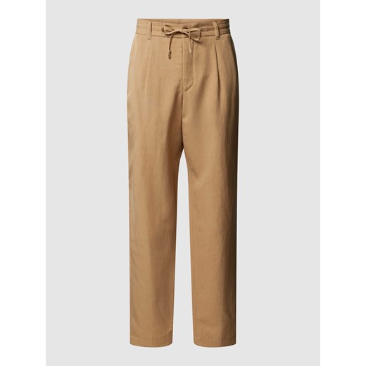 Spodnie o kroju regular fit z tunelem model ‘Perin’ ze sklepu Peek&Cloppenburg  w kategorii Spodnie męskie - zdjęcie 171246263