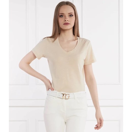 GUESS T-shirt SS VN SLUBBY | Regular Fit ze sklepu Gomez Fashion Store w kategorii Bluzki damskie - zdjęcie 171248314