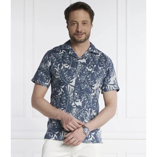 Tommy Hilfiger Lniana koszula W-DIFFUSED FOLIAGE | Regular Fit ze sklepu Gomez Fashion Store w kategorii Koszule męskie - zdjęcie 171248324