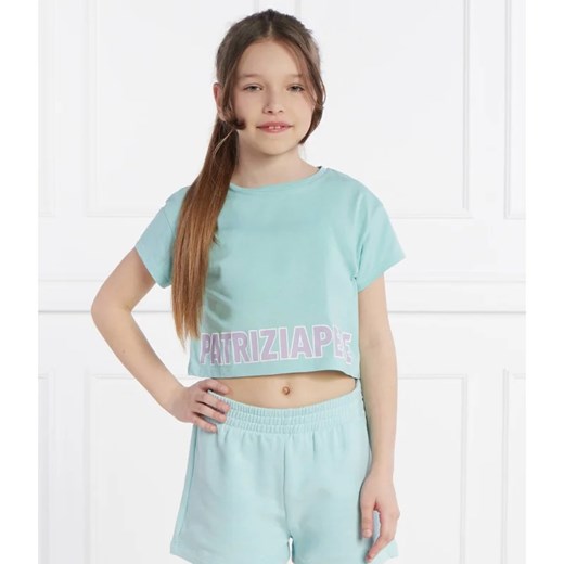 Patrizia Pepe T-shirt MAGLIA | Cropped Fit ze sklepu Gomez Fashion Store w kategorii Bluzki dziewczęce - zdjęcie 171248840