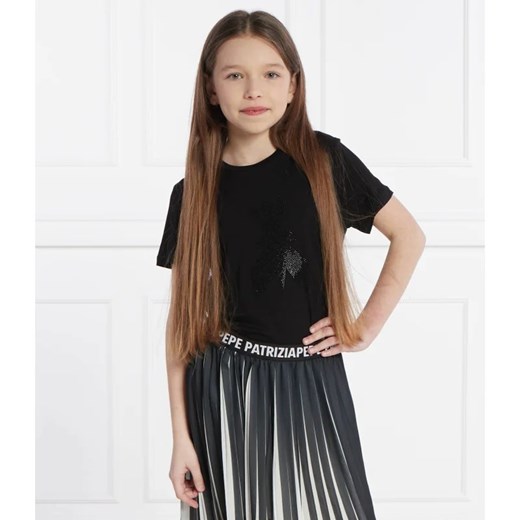 Patrizia Pepe T-shirt MAGLIA | Regular Fit ze sklepu Gomez Fashion Store w kategorii Bluzki dziewczęce - zdjęcie 171248841