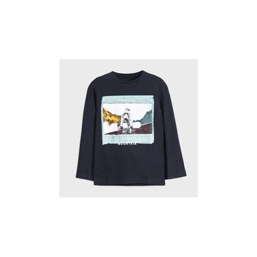 Mayoral Bluzka 7051 Granatowy Regular Fit ze sklepu MODIVO w kategorii T-shirty chłopięce - zdjęcie 171251661