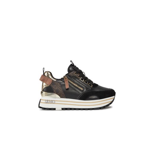Liu Jo Sneakersy Maxi Wonder 72 BA4057 PX454 Czarny ze sklepu MODIVO w kategorii Buty sportowe damskie - zdjęcie 171251893