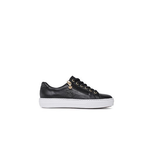 Rieker Sneakersy L59L1-01 Czarny ze sklepu MODIVO w kategorii Buty sportowe damskie - zdjęcie 171252501