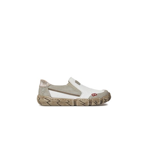 Rieker Sneakersy L0359-80 Biały ze sklepu MODIVO w kategorii Półbuty damskie - zdjęcie 171252673
