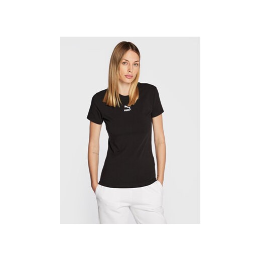 Puma T-Shirt Classic 535610 Czarny Slim Fit ze sklepu MODIVO w kategorii Bluzki damskie - zdjęcie 171252702