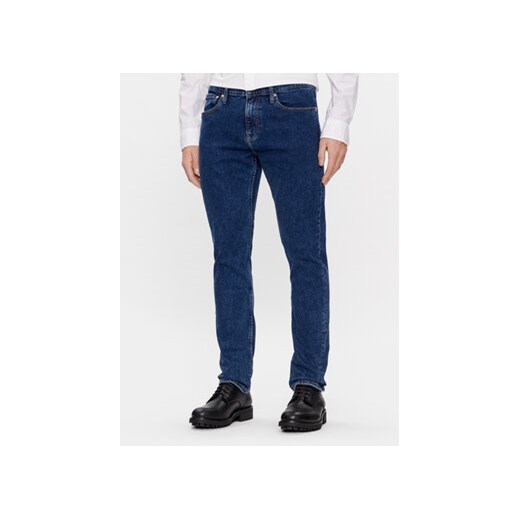Calvin Klein Jeans Jeansy J30J324194 Granatowy Slim Fit ze sklepu MODIVO w kategorii Jeansy męskie - zdjęcie 171252724