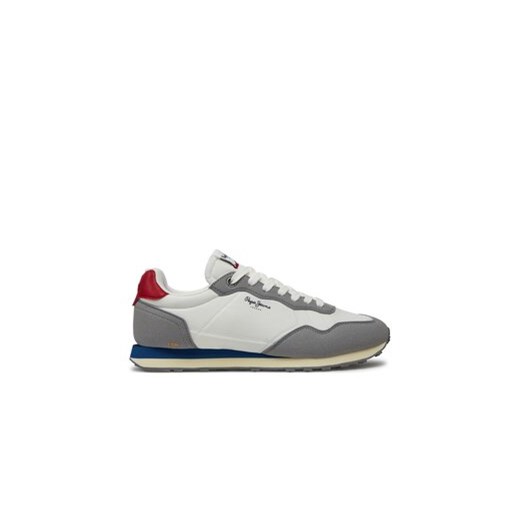 Pepe Jeans Sneakersy Natch Basic M PMS40010 Biały ze sklepu MODIVO w kategorii Buty sportowe męskie - zdjęcie 171253560