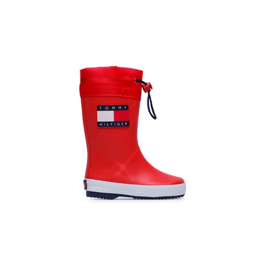 Tommy Hilfiger Kalosze Rain Boot T3X6-30766-0047 M Czerwony ze sklepu MODIVO w kategorii Kalosze dziecięce - zdjęcie 171253840