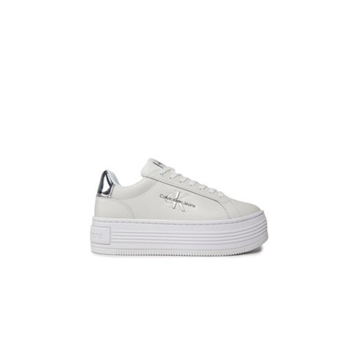 Calvin Klein Jeans Sneakersy YW0YW01457 Biały ze sklepu MODIVO w kategorii Trampki damskie - zdjęcie 171254274