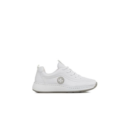 Rieker Sneakersy N5504-80 Biały ze sklepu MODIVO w kategorii Buty sportowe damskie - zdjęcie 171254514