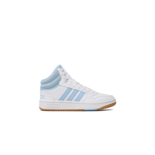 adidas Sneakersy Hoops 3.0 Mid W F5321 Biały ze sklepu MODIVO w kategorii Buty sportowe damskie - zdjęcie 171254791