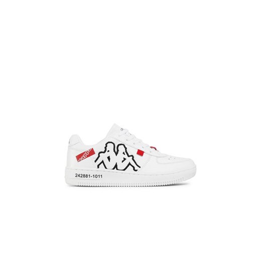 Kappa Sneakersy 242881 Biały ze sklepu MODIVO w kategorii Trampki damskie - zdjęcie 171255172
