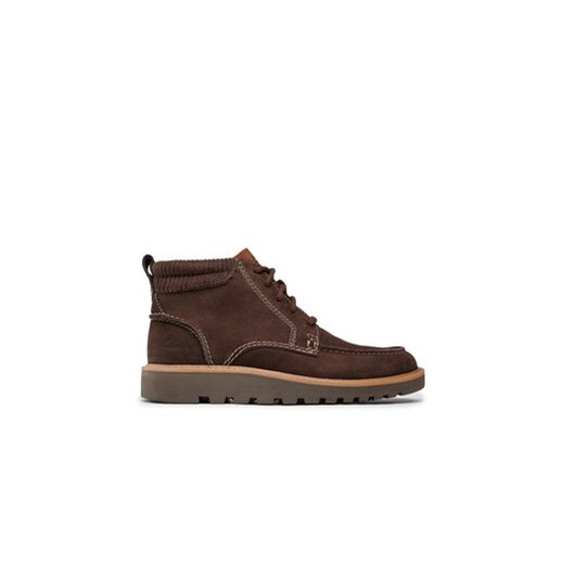 Clarks Trzewiki Barnes Mid 261675657 Brązowy ze sklepu MODIVO w kategorii Buty zimowe męskie - zdjęcie 171255313