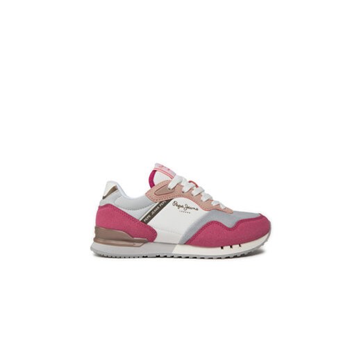 Pepe Jeans Sneakersy London Urban G PGS40002 Różowy ze sklepu MODIVO w kategorii Buty sportowe dziecięce - zdjęcie 171255680