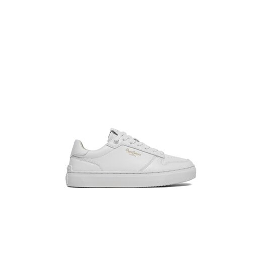 Pepe Jeans Sneakersy Camden Supra W PLS00002 Biały ze sklepu MODIVO w kategorii Trampki damskie - zdjęcie 171256174