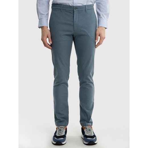 Spodnie chinosy męskie niebieskie Erhat 405 ze sklepu Big Star w kategorii Spodnie męskie - zdjęcie 171256302
