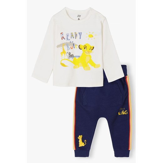 Komplet bawełnianych ubrań dla dziecka Król Lew - spodnie i bluzka ze sklepu 5.10.15 w kategorii Komplety niemowlęce - zdjęcie 171260703