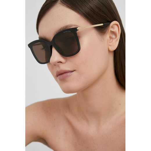 Michael Kors okulary przeciwsłoneczne ZERMATT damskie kolor czarny 0MK2079U ze sklepu ANSWEAR.com w kategorii Okulary przeciwsłoneczne damskie - zdjęcie 171262433