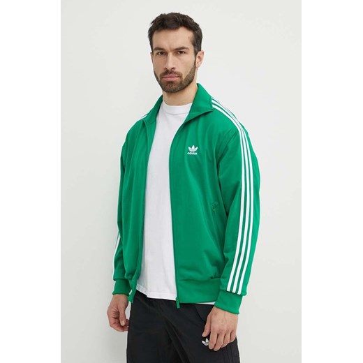 adidas Originals bluza męska kolor zielony z aplikacją IU0762 ze sklepu ANSWEAR.com w kategorii Bluzy męskie - zdjęcie 171262602