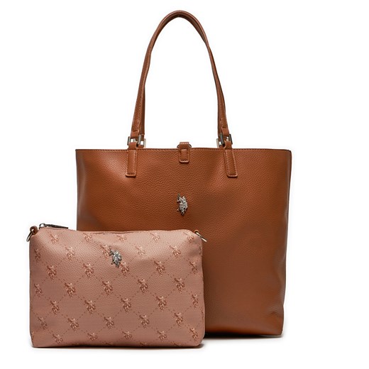 Shopper bag U.S Polo Assn. duża na ramię elegancka matowa 