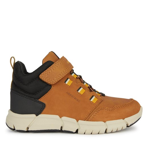 Trzewiki Geox J Flexyper Boy B Abx J949XA 032FU C6F2G S Brown/Dk Yellow Geox 30 eobuwie.pl promocyjna cena