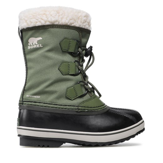 Śniegowce Sorel Yoot Pac Nylon Wp NY1962 Hiker Green ze sklepu eobuwie.pl w kategorii Buty zimowe dziecięce - zdjęcie 171266082