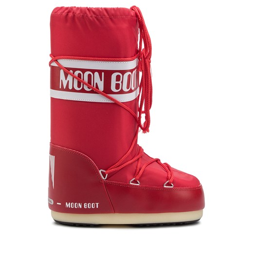 Śniegowce Moon Boot Nylon 14004400003 Czerwony ze sklepu eobuwie.pl w kategorii Śniegowce damskie - zdjęcie 171266141