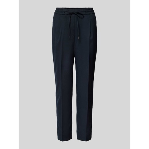 Spodnie materiałowe o kroju tapered fit z zakładkami w pasie model ‘Melosa breeze’ ze sklepu Peek&Cloppenburg  w kategorii Spodnie damskie - zdjęcie 171268092