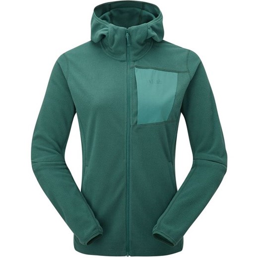 Polar damski Tecton Hoody Rab ze sklepu SPORT-SHOP.pl w kategorii Bluzy damskie - zdjęcie 171268743