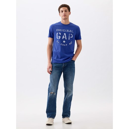 GAP Koszulka w kolorze niebieskim ze sklepu Limango Polska w kategorii T-shirty męskie - zdjęcie 171269190