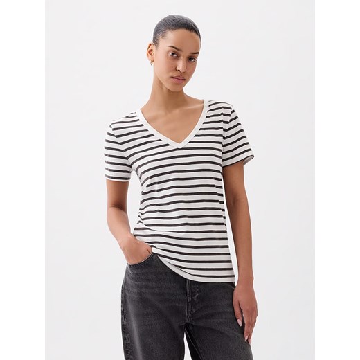 GAP Koszulka w kolorze czarno-białym ze sklepu Limango Polska w kategorii Bluzki damskie - zdjęcie 171269264