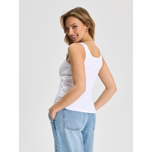 Sinsay - Top - biały Sinsay XS Sinsay