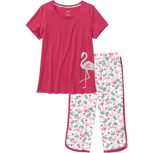 Piżama ze spodniami 3/4 ze sklepu bonprix w kategorii Piżamy damskie - zdjęcie 171270970