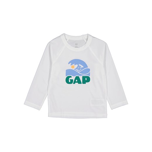 GAP Koszulka kąpielowa w kolorze białym ze wzorem ze sklepu Limango Polska w kategorii Kaftaniki i bluzki - zdjęcie 171273090