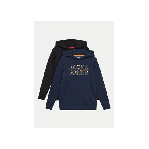 Jack&Jones Junior Komplet 2 bluz Ramp 12222554 Czarny Regular Fit ze sklepu MODIVO w kategorii Bluzy chłopięce - zdjęcie 171275344