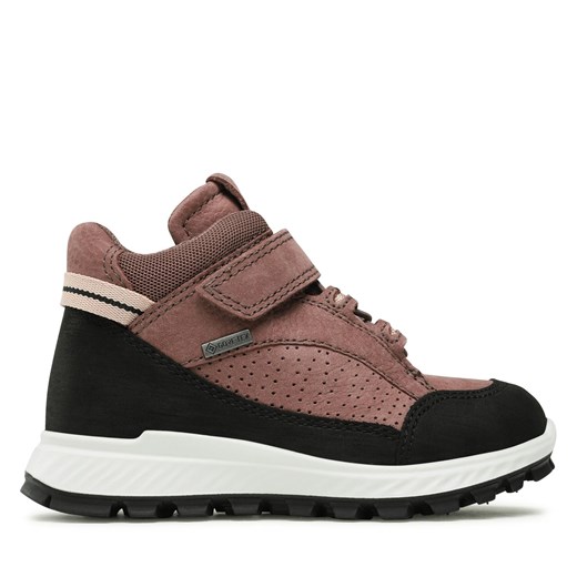 Śniegowce ECCO Exostrike Velcro 76194260492 Black/Dusty Purple ze sklepu eobuwie.pl w kategorii Buty zimowe dziecięce - zdjęcie 171276042