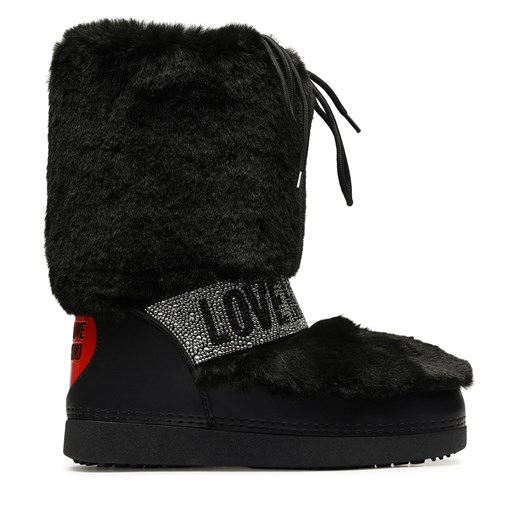 Śniegowce LOVE MOSCHINO JA24222G0HJW0000 Nero Love Moschino 35/36 wyprzedaż eobuwie.pl
