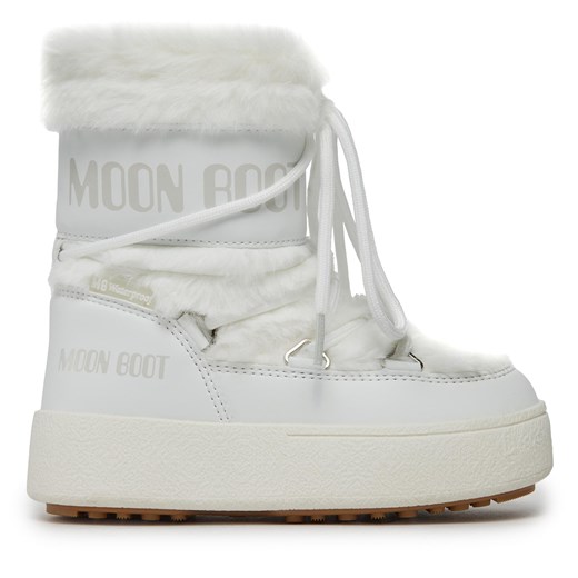 Śniegowce Moon Boot Jtrack Faux Fur Wp 34300900002 White 002 Moon Boot 31 wyprzedaż eobuwie.pl