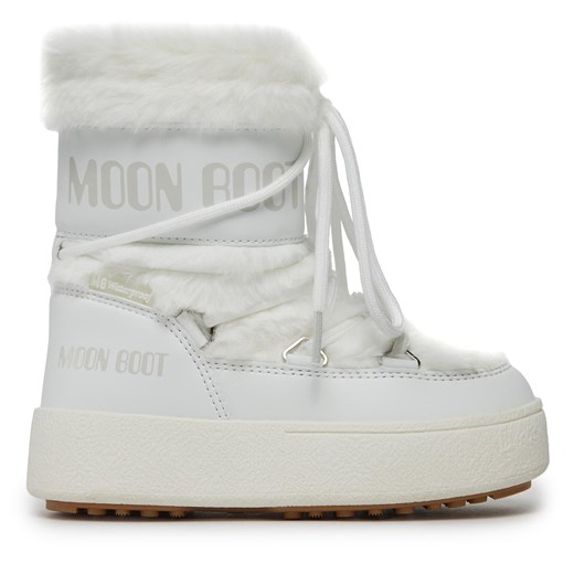 Śniegowce Moon Boot Jtrack Faux Fur Wp 34300900002 Biały ze sklepu eobuwie.pl w kategorii Buty zimowe dziecięce - zdjęcie 171277384