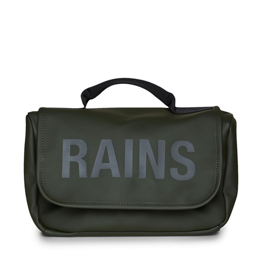 Kosmetyczka Rains Texel Wash Bag W3 16310 Green 003 ze sklepu eobuwie.pl w kategorii Kosmetyczki - zdjęcie 171277530